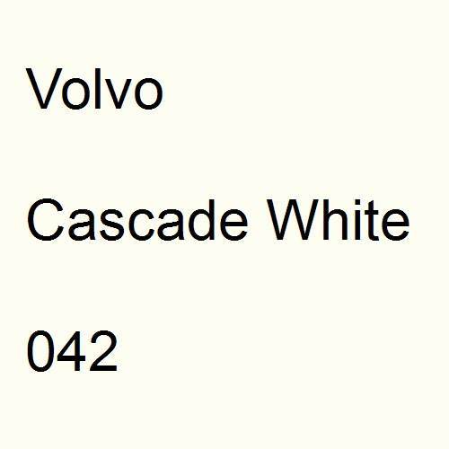 Volvo, Cascade White, 042.